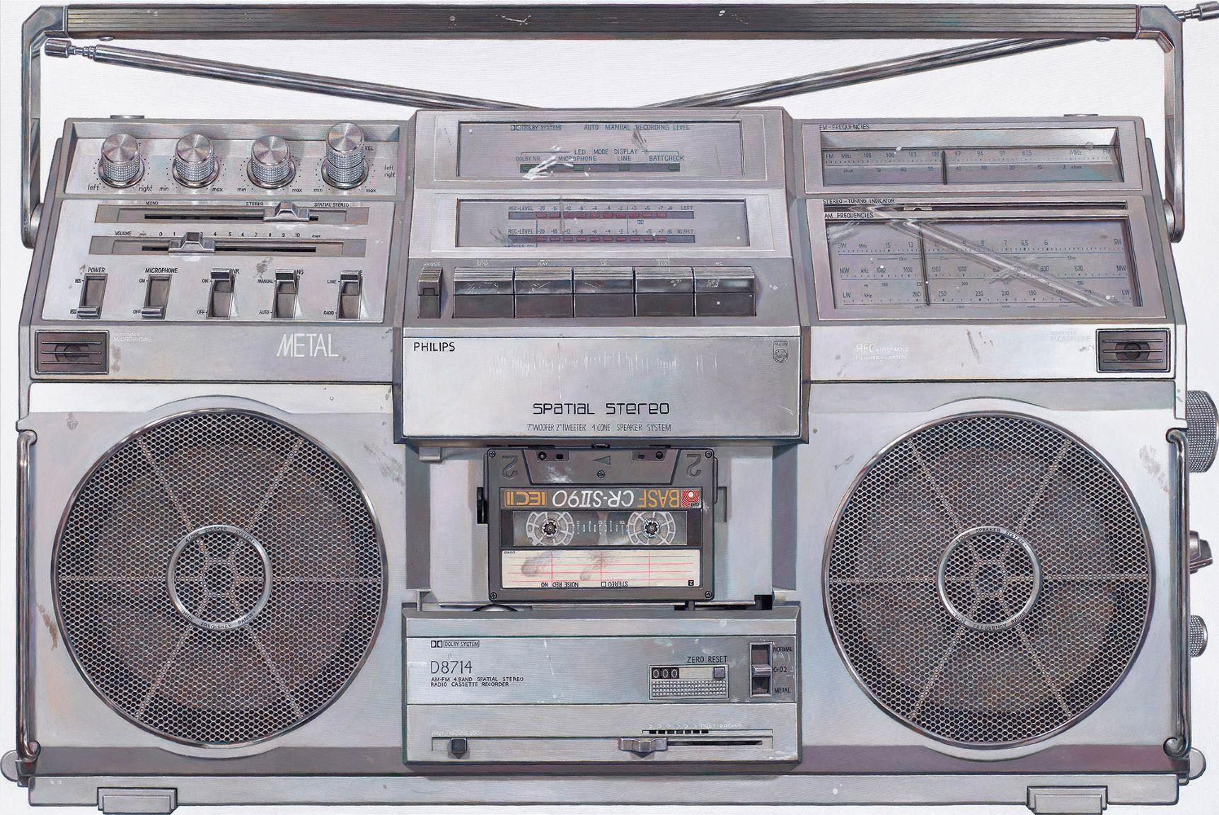 René Wirths, Ghettoblaster, 2017, Courtesy Galerie Haas Zürich, Photo: Eric Tschernow