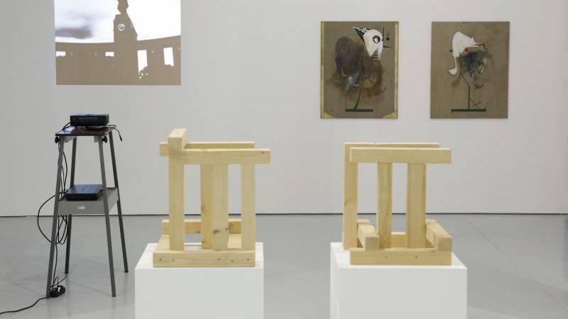Erwin Kneihsl und Michael Bauer, Installationsansicht KAI 10 | Raum für Kunst, Foto: Claus Langer