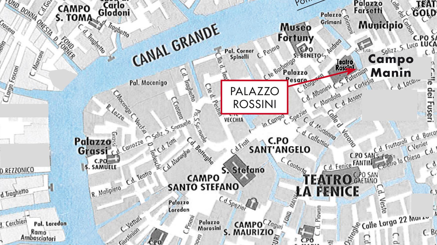 Lageplan Palazzo Rossini