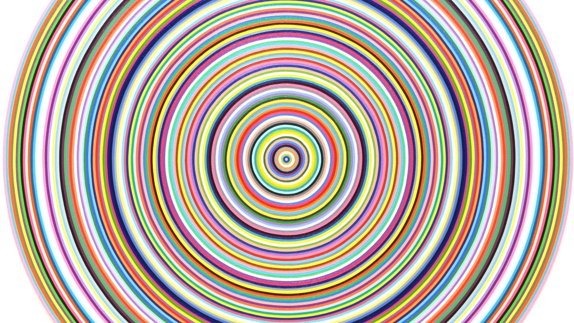 Ekrem Yalcindag, Impressions from the Streets, 2011, Öl auf Leinwand und Holz, Durchmesser 2m, Courtesy Kai Middendorff Galerie