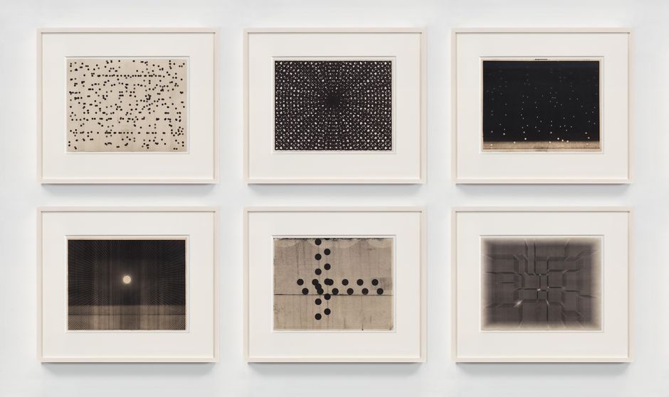 Marsha Cottrell, Untitled (Notation), 2020 / Diagram (Radiating)_2, 2019 / Untitled, 2021 / Untitled (1:20:51 pm), 2021 / Untitled, 2020 / Environments_19, 2018, Courtesy the artist and Petra Rinck Galerie