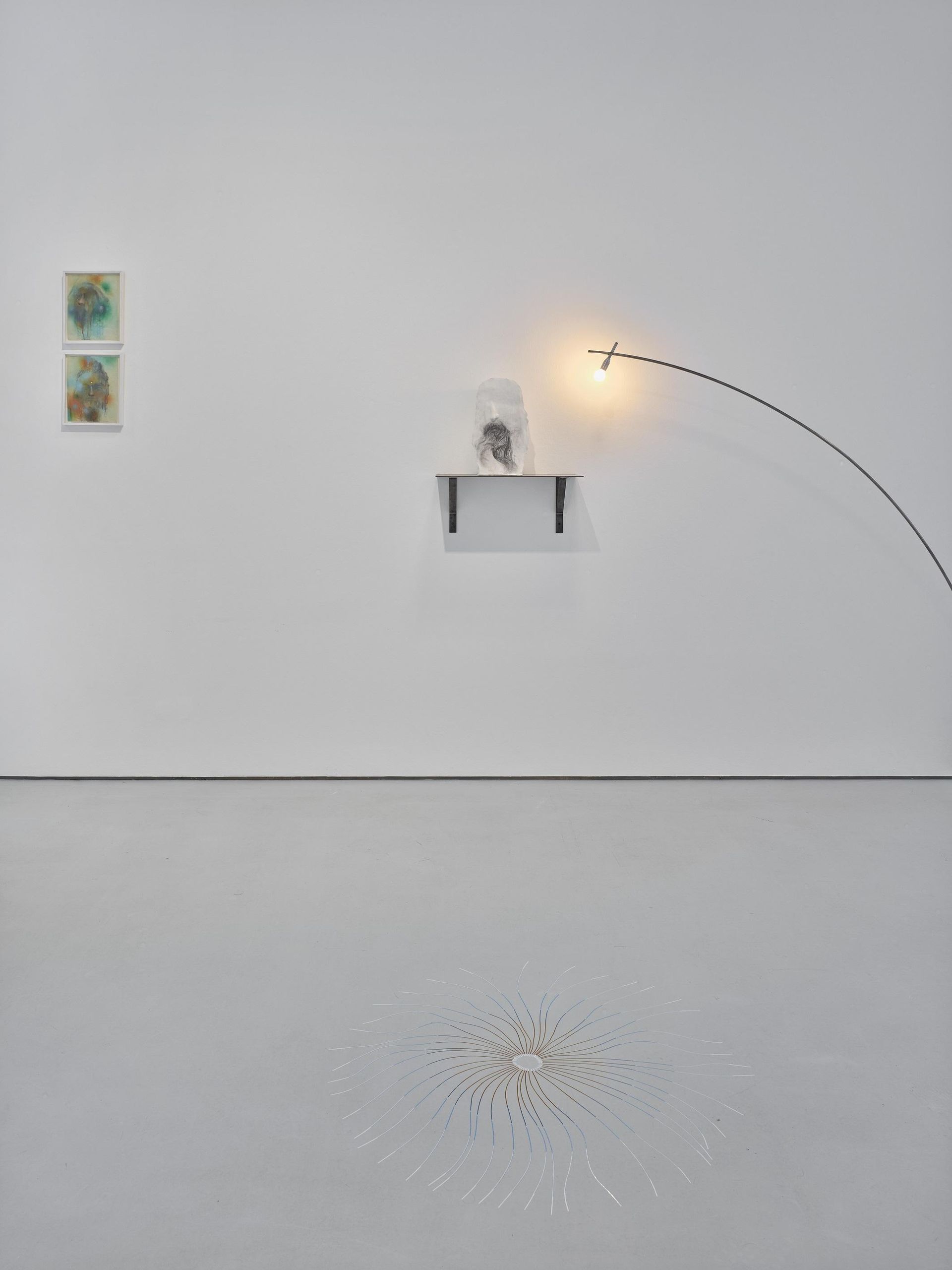 Installation view Francesco Barocco, Birgit Hölmer in KAI 10 | ARTHENA FOUNDATION / Courtesy Barocco: Monika Schnetkamp Collection / Hölmer: the artist, VG Bild-Kunst Bonn, 2022 / Photo: Achim Kukulies, Düsseldorf