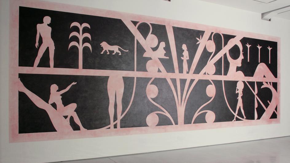 Installationsansicht Berthold Reiß, Die Lehre, 2011 in KAI 10 | ARTHENA FOUNDATION / Courtesy Galerie Ben Kaufmann, Berlin © VG Bild-Kunst