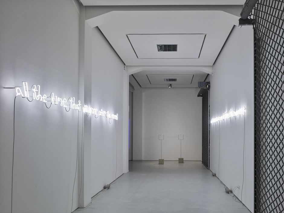 David Horvitz, Agustina Woodgate, Installation view, 2020, KAI 10 | ARTHENA FOUNDATION, Photo: Achim Kukulies, Düsseldorf, Courtesy the artists