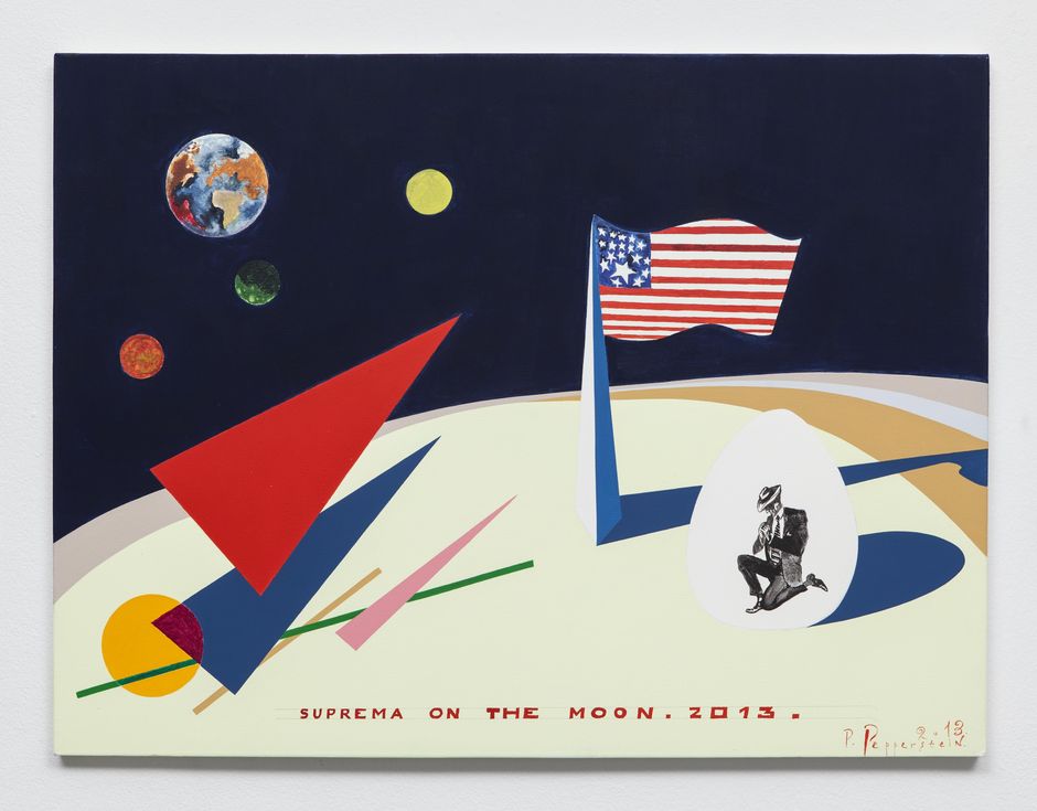 PAVEL PEPPERSTEIN, STUDIES OF AMERICAN SUPREMATISM (Suprema on the moon), 2013, Courtesy der Künstler und Privatsammlung | the artist and private collection, Foto: Andrea Rossetti für | for Galerie Kamm, Berlin