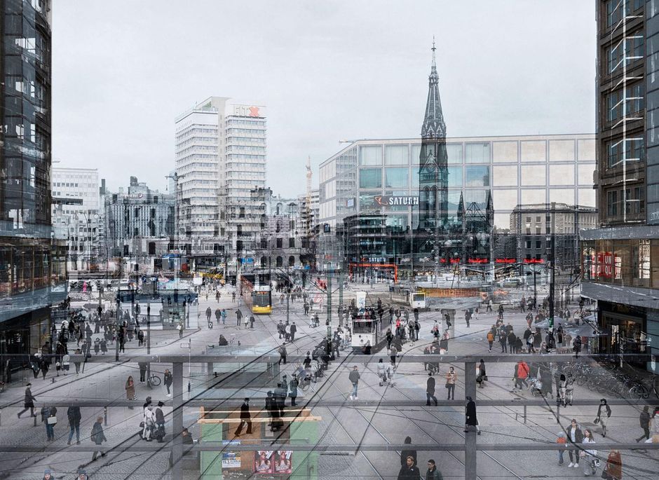 Michael Wesely, Alexanderplatz, Berlin, 1946/2023, Courtesy the artist, VG Bild-Kunst, Bonn 2024