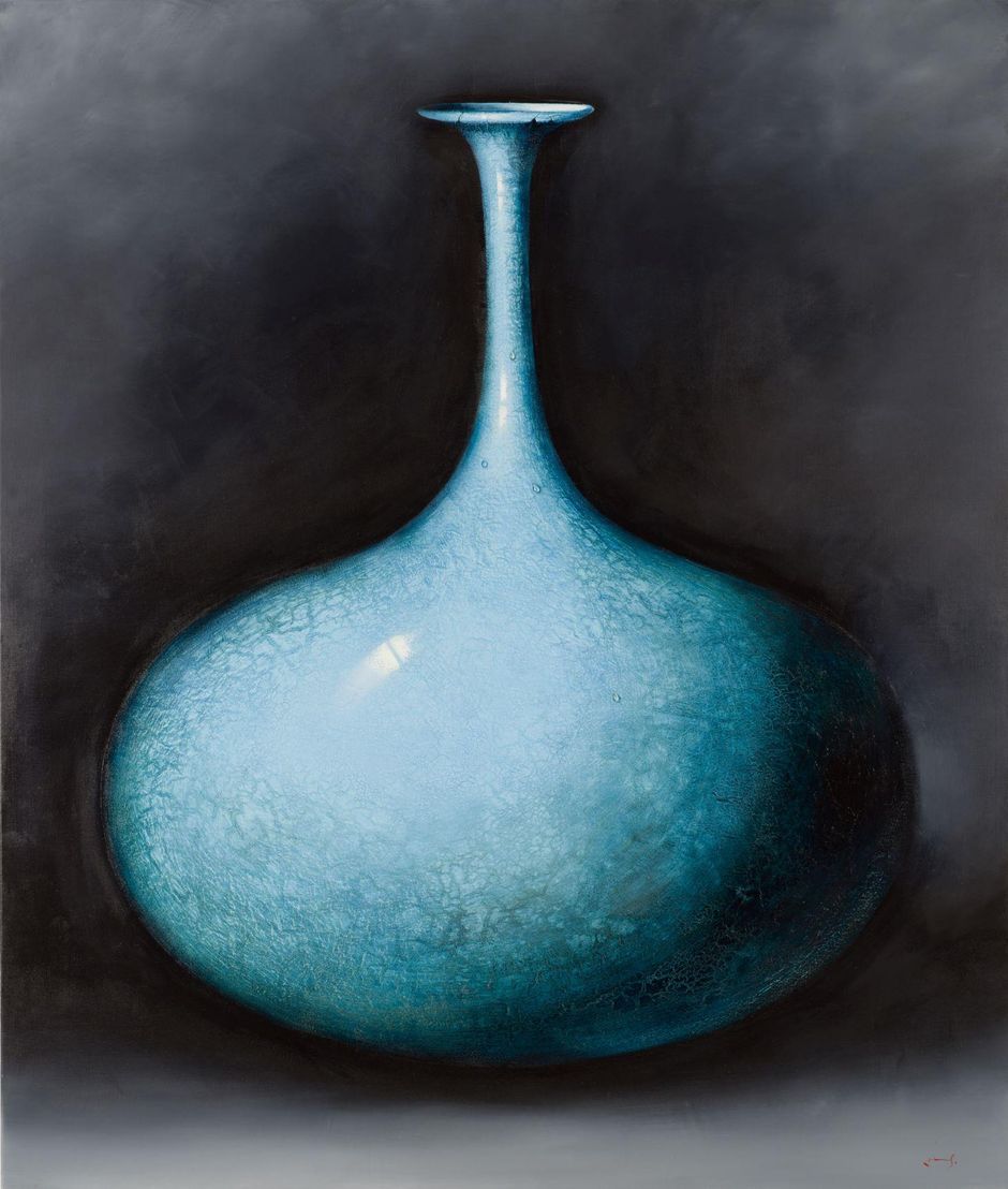 Konstantin Totibadze, Alte Türkise Vase, 2023, Courtesy the artist, Photo: Carsten Costard