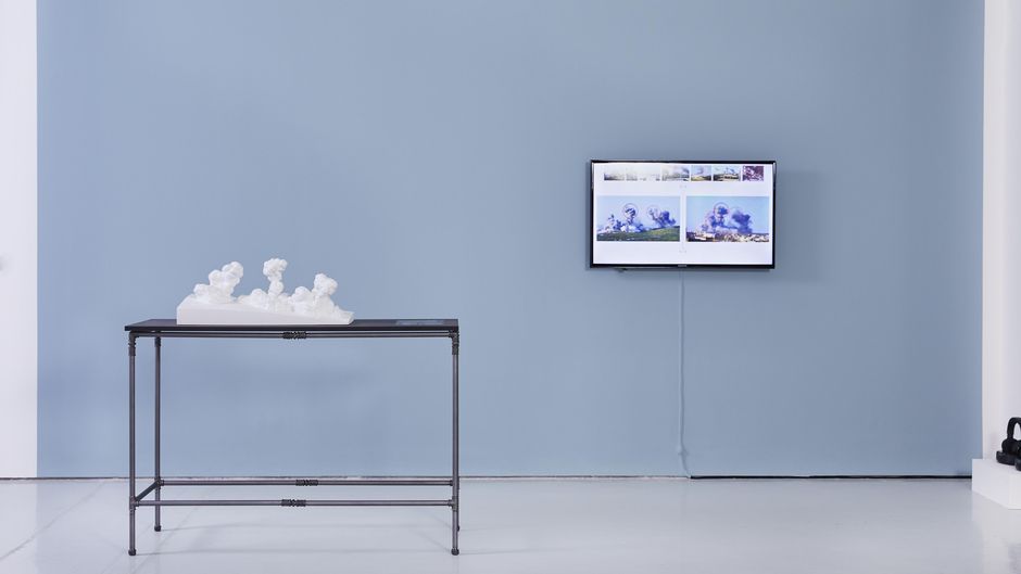 Forensic Architecture, Air Strike Atimah, 2015, Installationsansicht